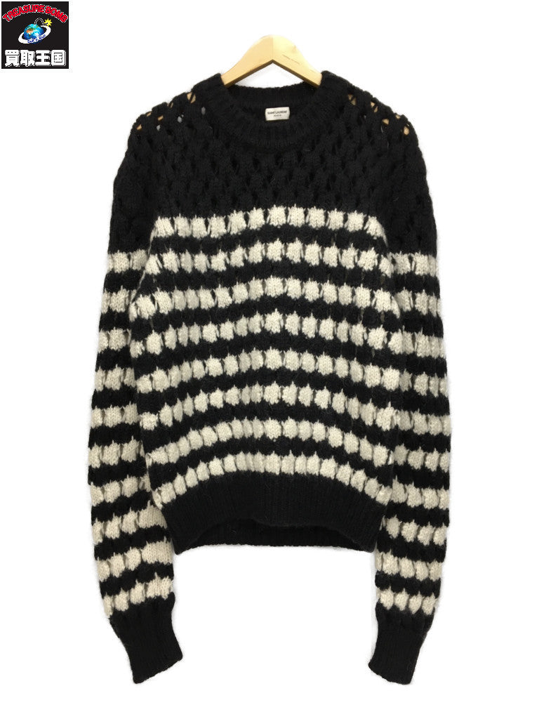 SAINT LAURENT 18AW アルパカ混モヘアニット (L)