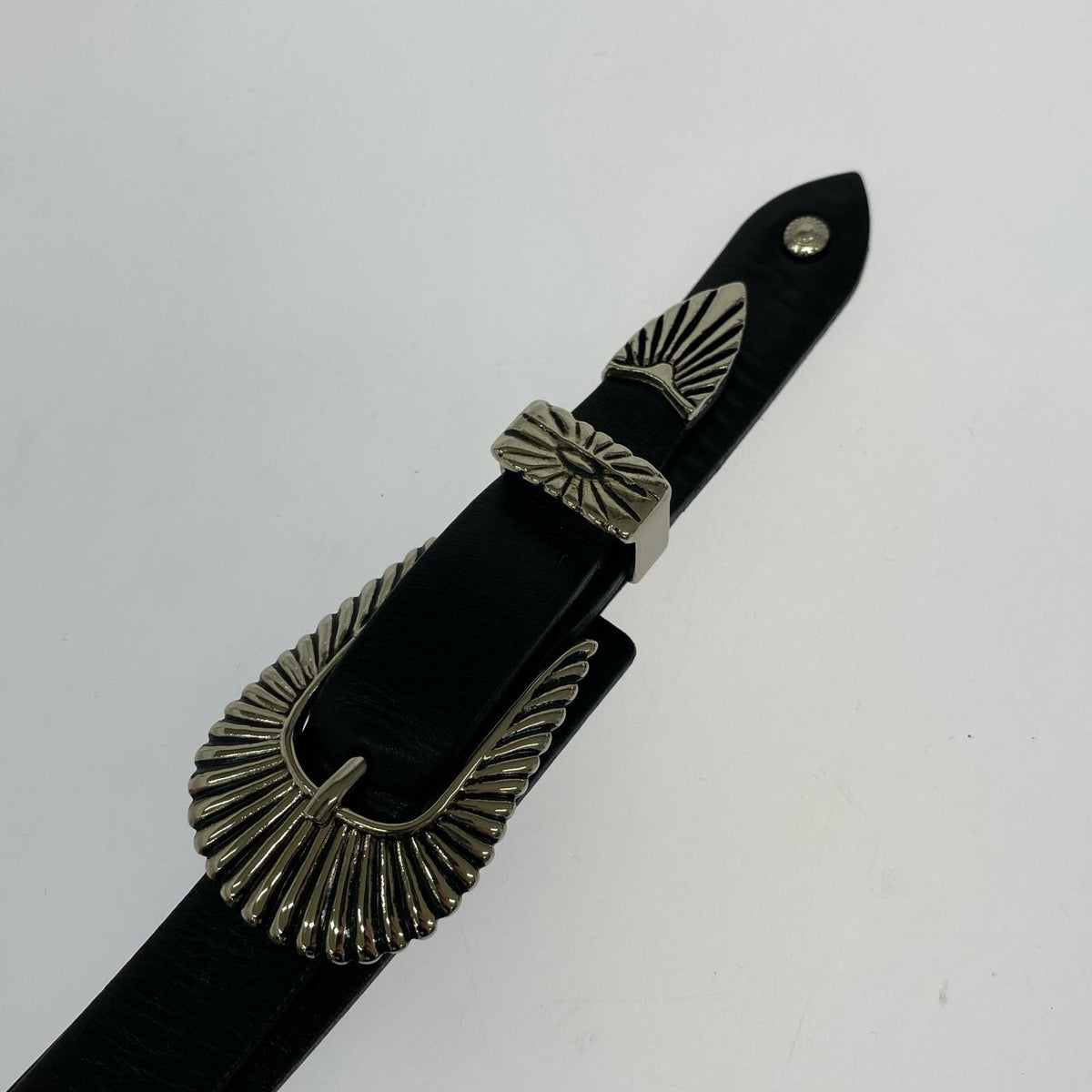 その他アクセサリー Leather Nylon Belt With Keyring ブラック