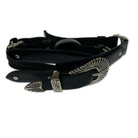 その他アクセサリー Leather Nylon Belt With Keyring ブラック