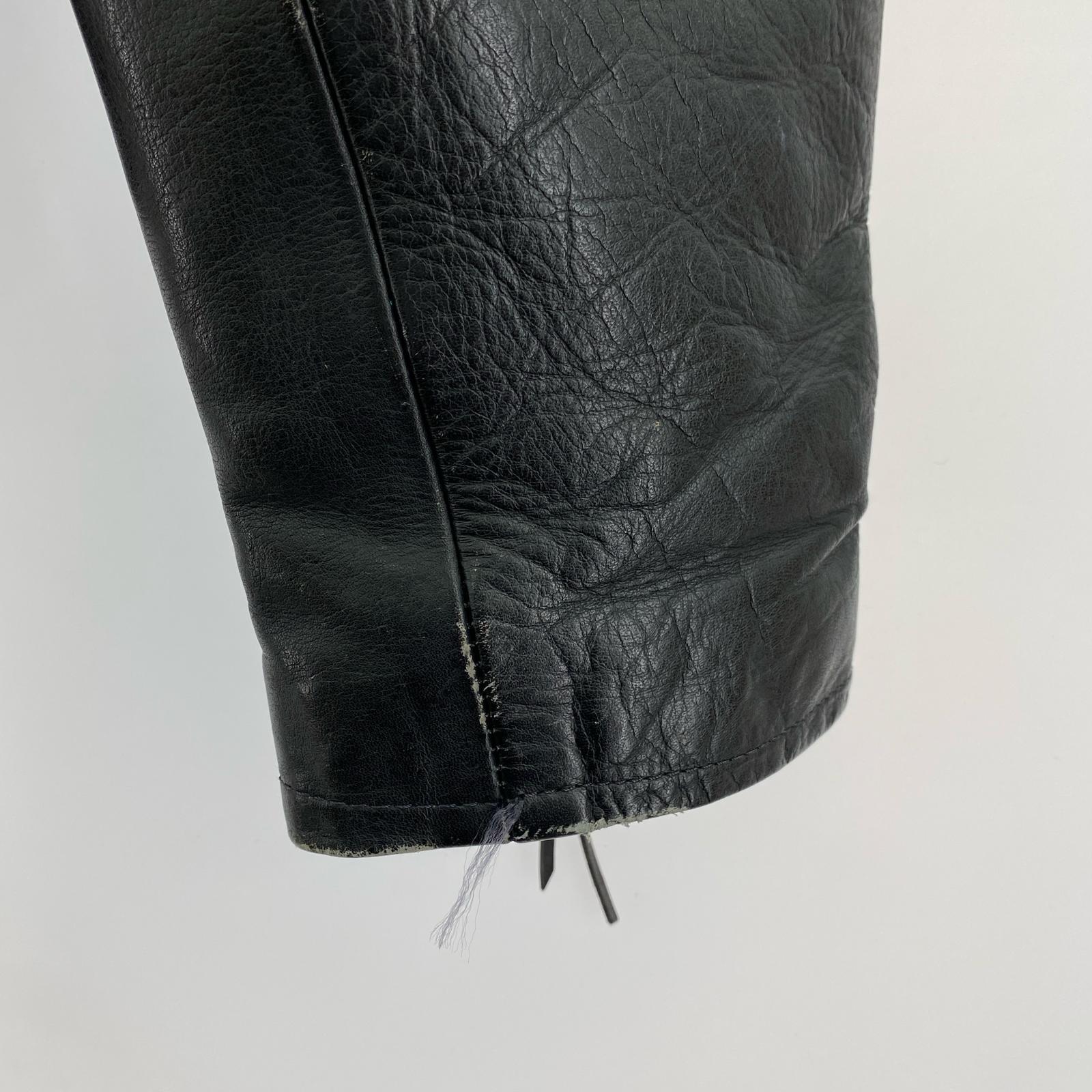 ライダースジャケット FIRST GENUINE LEATHER RIDERS JACKET 42 ブラック