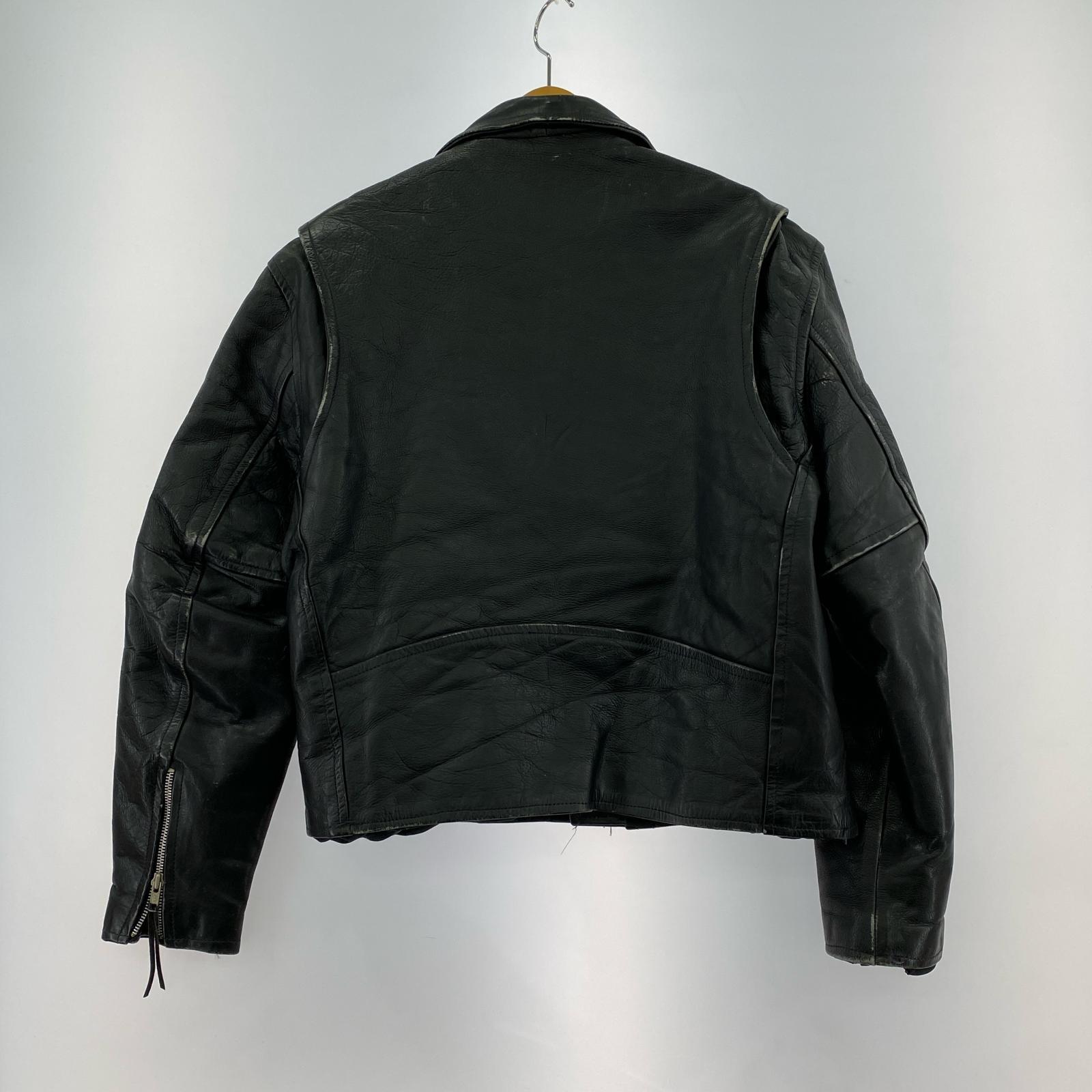 ライダースジャケット FIRST GENUINE LEATHER RIDERS JACKET 42 ブラック