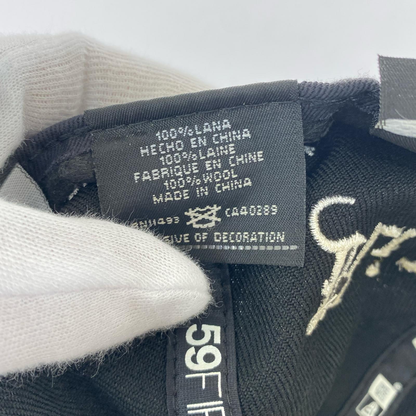 キャップ ×NEW ERA/RIP BOX LOGO/75/8/BLK ブラック