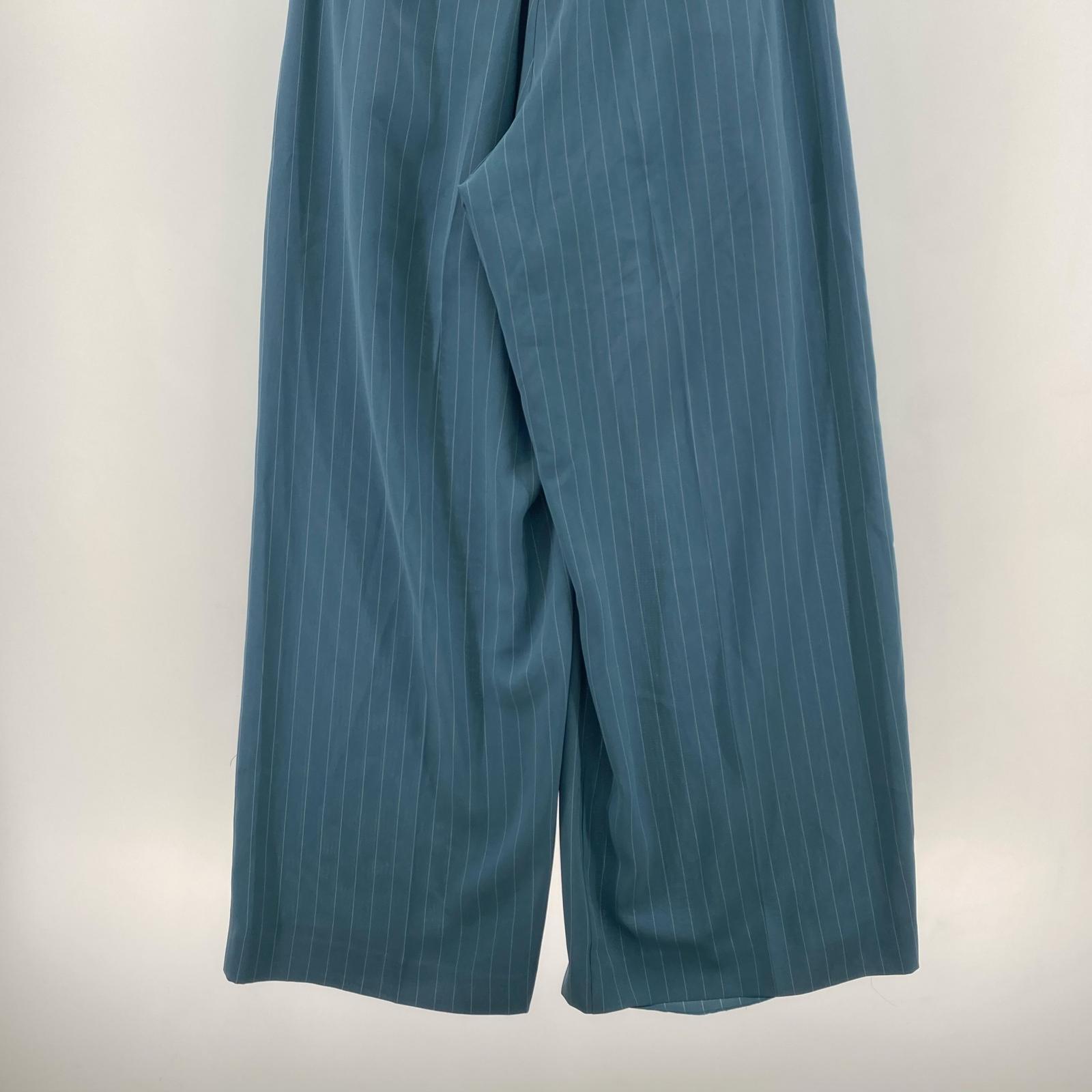 パンツ TURN BACK WAIST WIDE PANTS M サックスブルー M