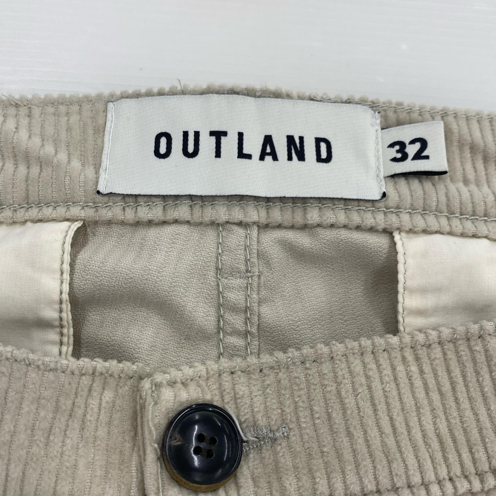 パンツ OUTLAND コーデュロイパンツ 32 ホワイト