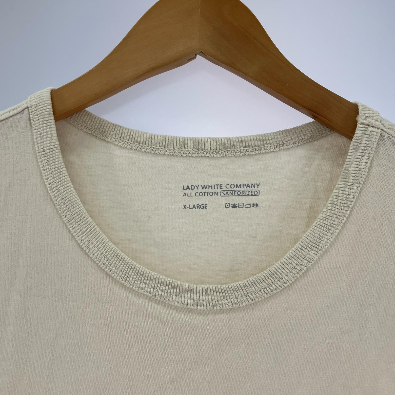 半袖Tシャツ LADY WHITE COMPANY ATHENSTSHIRT XL アイボリー