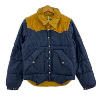 ダウンジャケット powerhorn mountainneering 80s 2wayダウン M M ネイビー