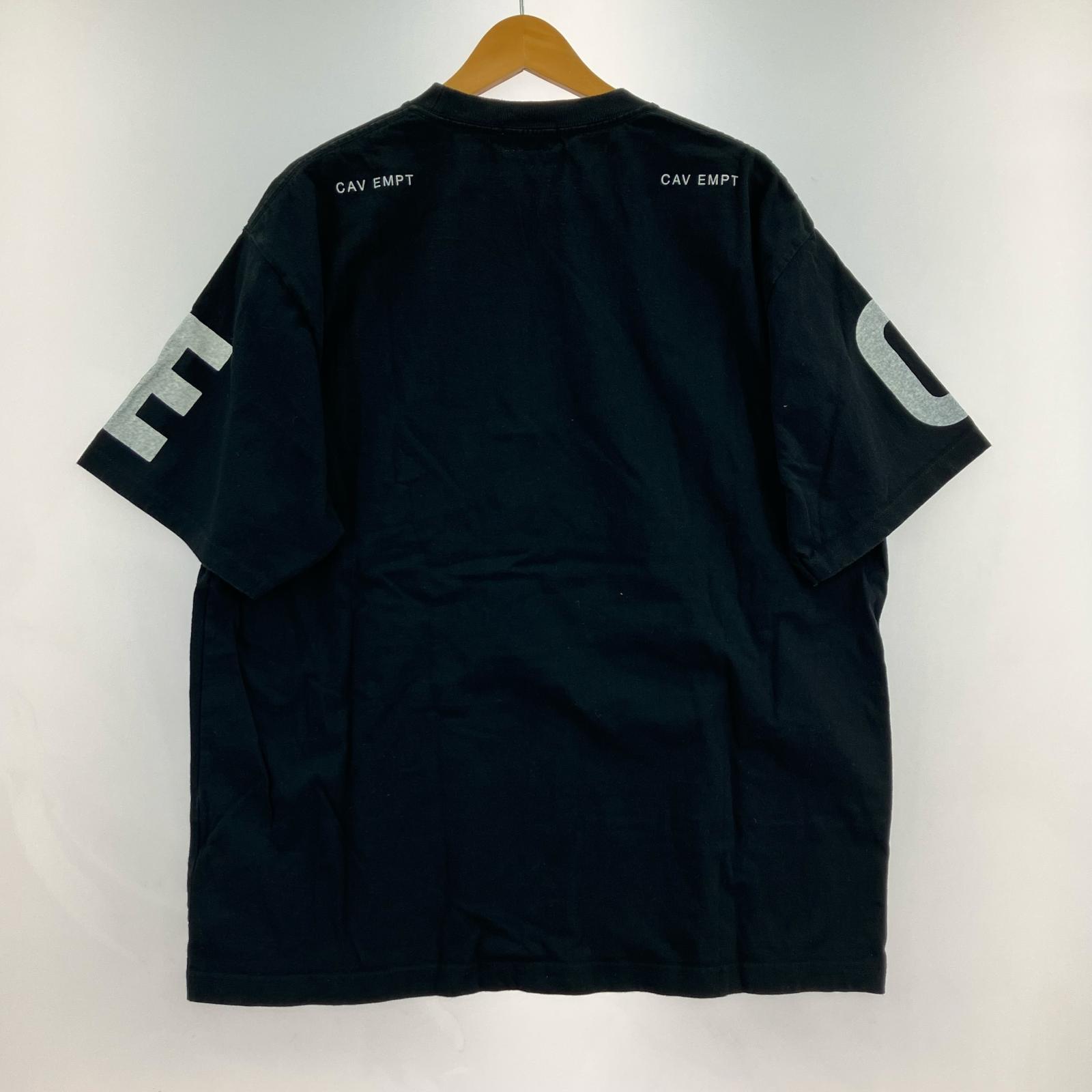半袖Tシャツ ロゴカットソー 黒 (XL) ブラック