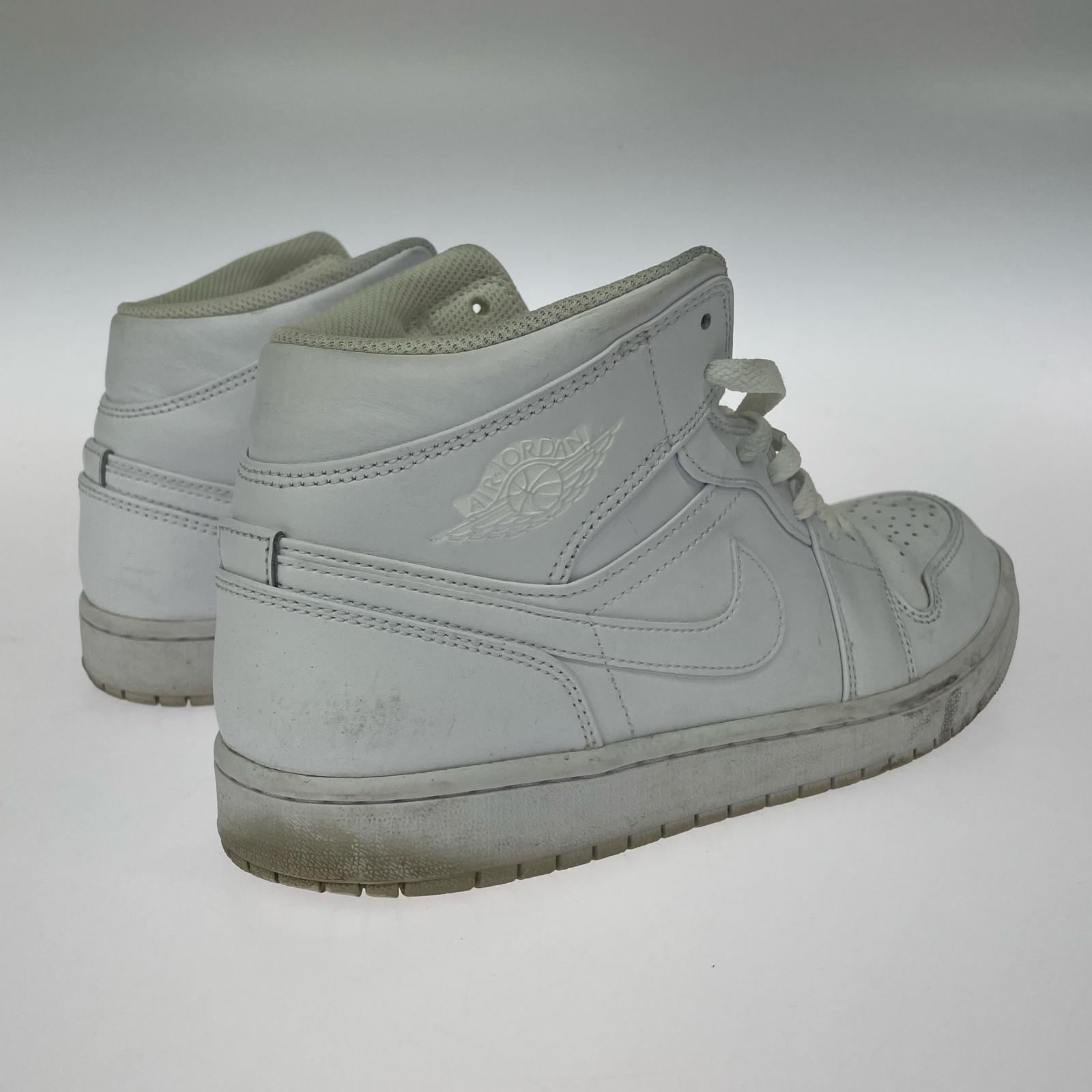 スニーカー Nike Air Jordan 1 Mid Triple White 28.5cm (US10 1/2 UK10 EU47) ホワイト