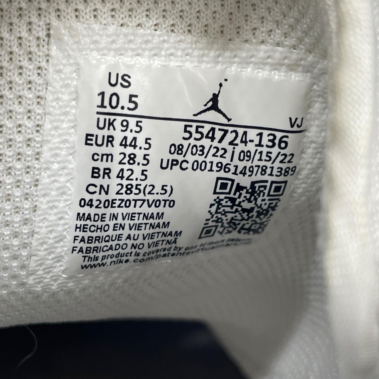 スニーカー Nike Air Jordan 1 Mid Triple White 28.5cm (US10 1/2 UK10 EU47) ホワイト