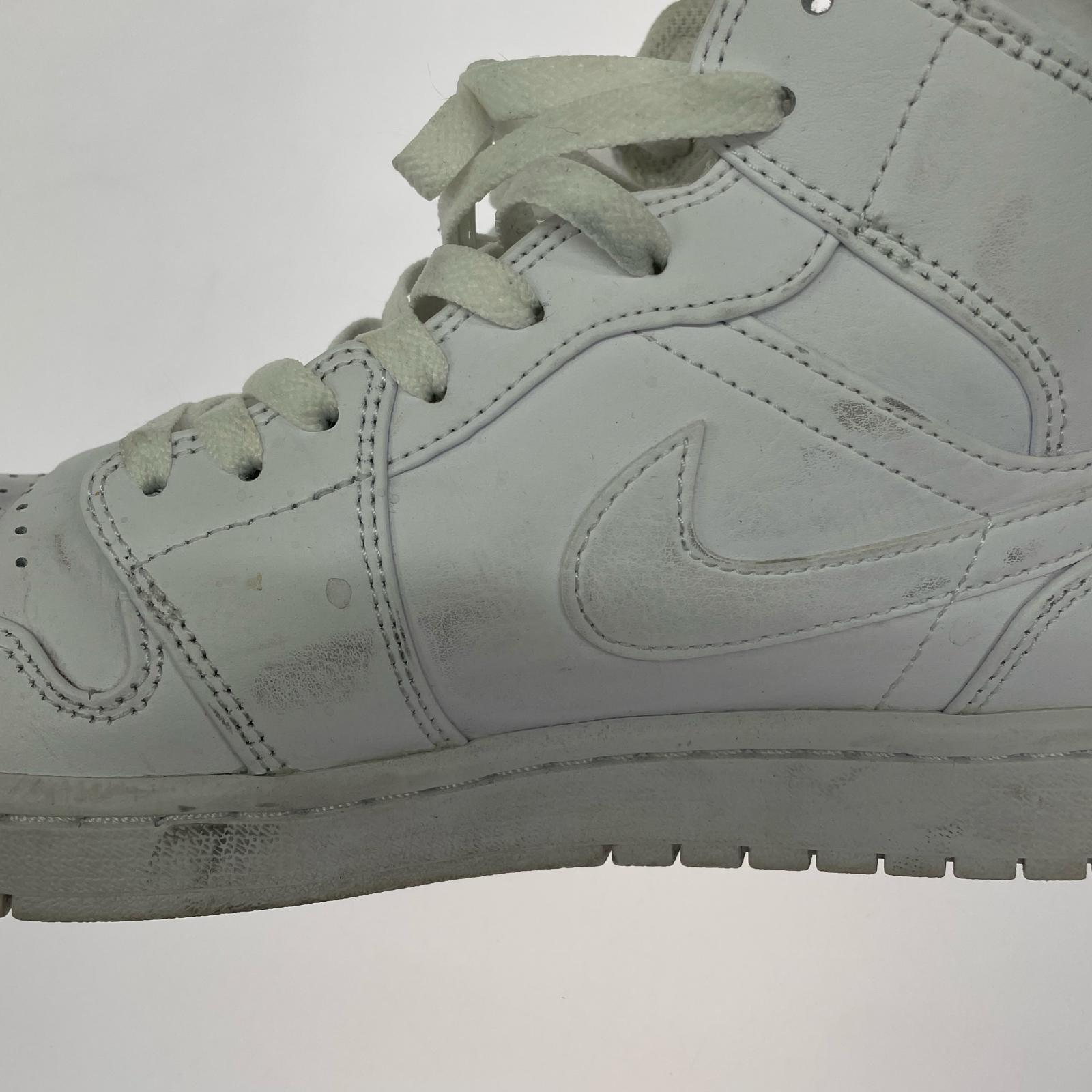 スニーカー Nike Air Jordan 1 Mid Triple White 28.5cm (US10 1/2 UK10 EU47) ホワイト
