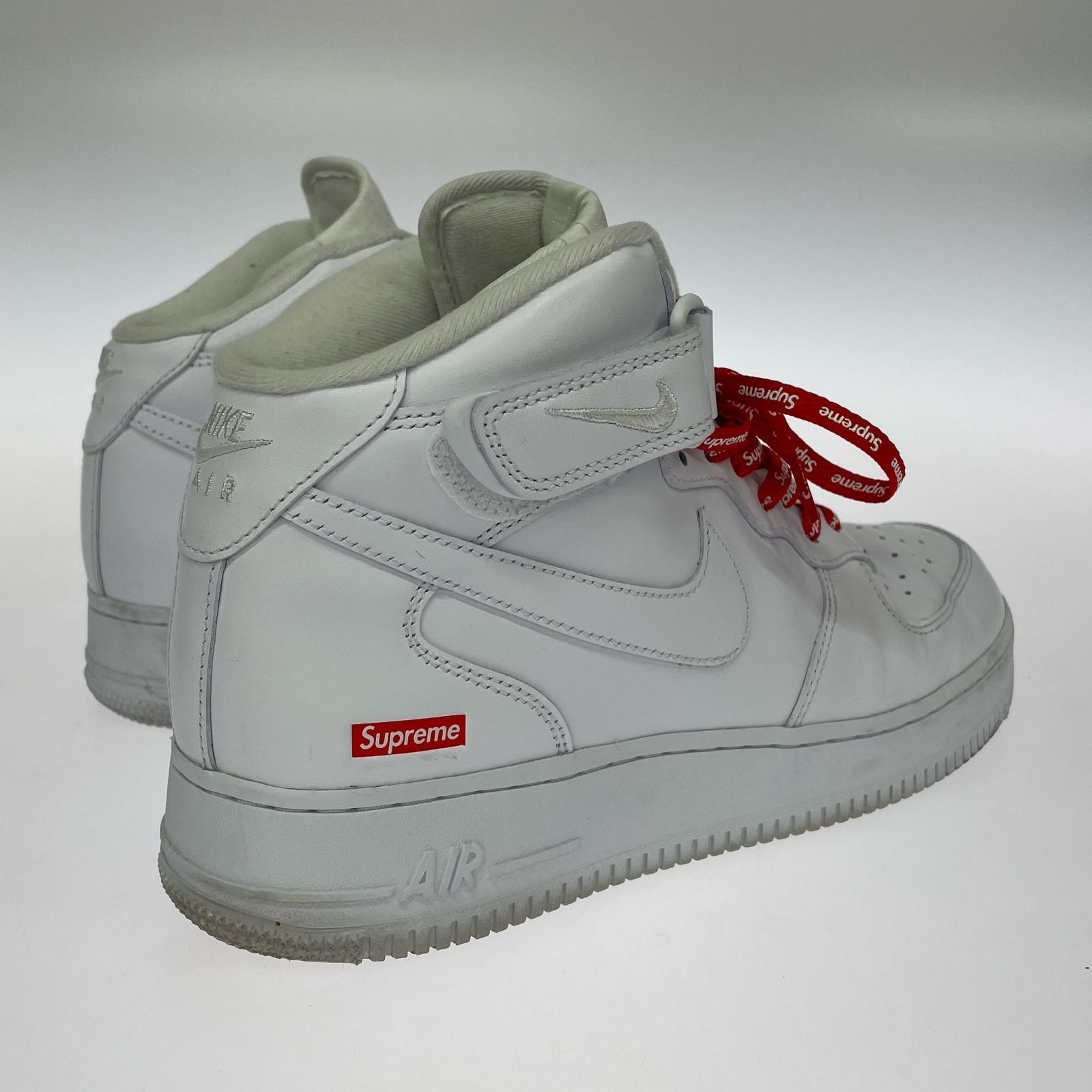 スニーカー × Supreme Air Force 1 Mid WHT 28.5cm (US10 1/2 UK10 EU47) ホワイト