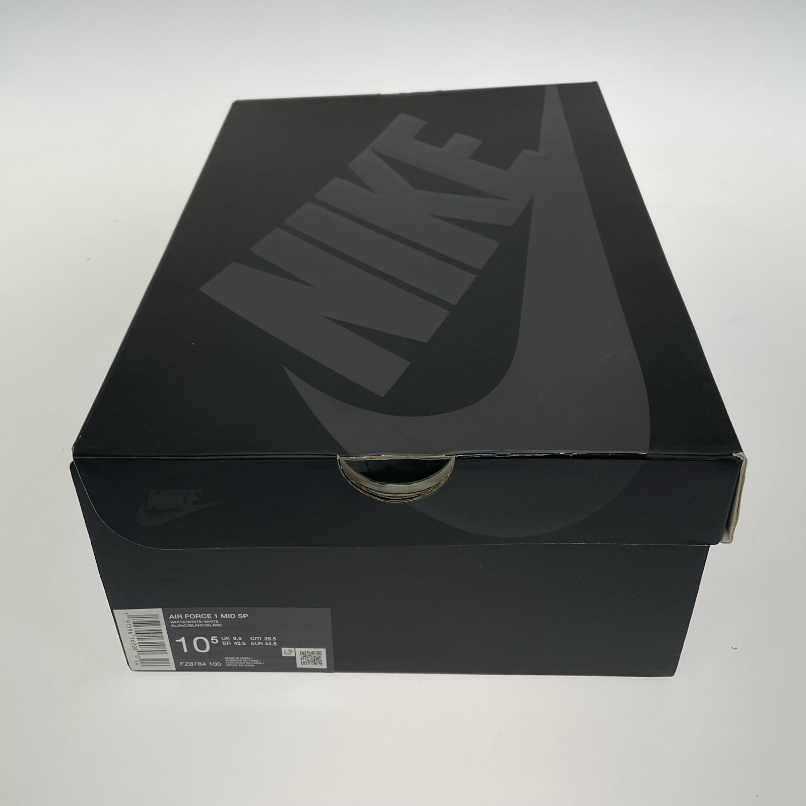 スニーカー × Supreme Air Force 1 Mid WHT 28.5cm (US10 1/2 UK10 EU47) ホワイト