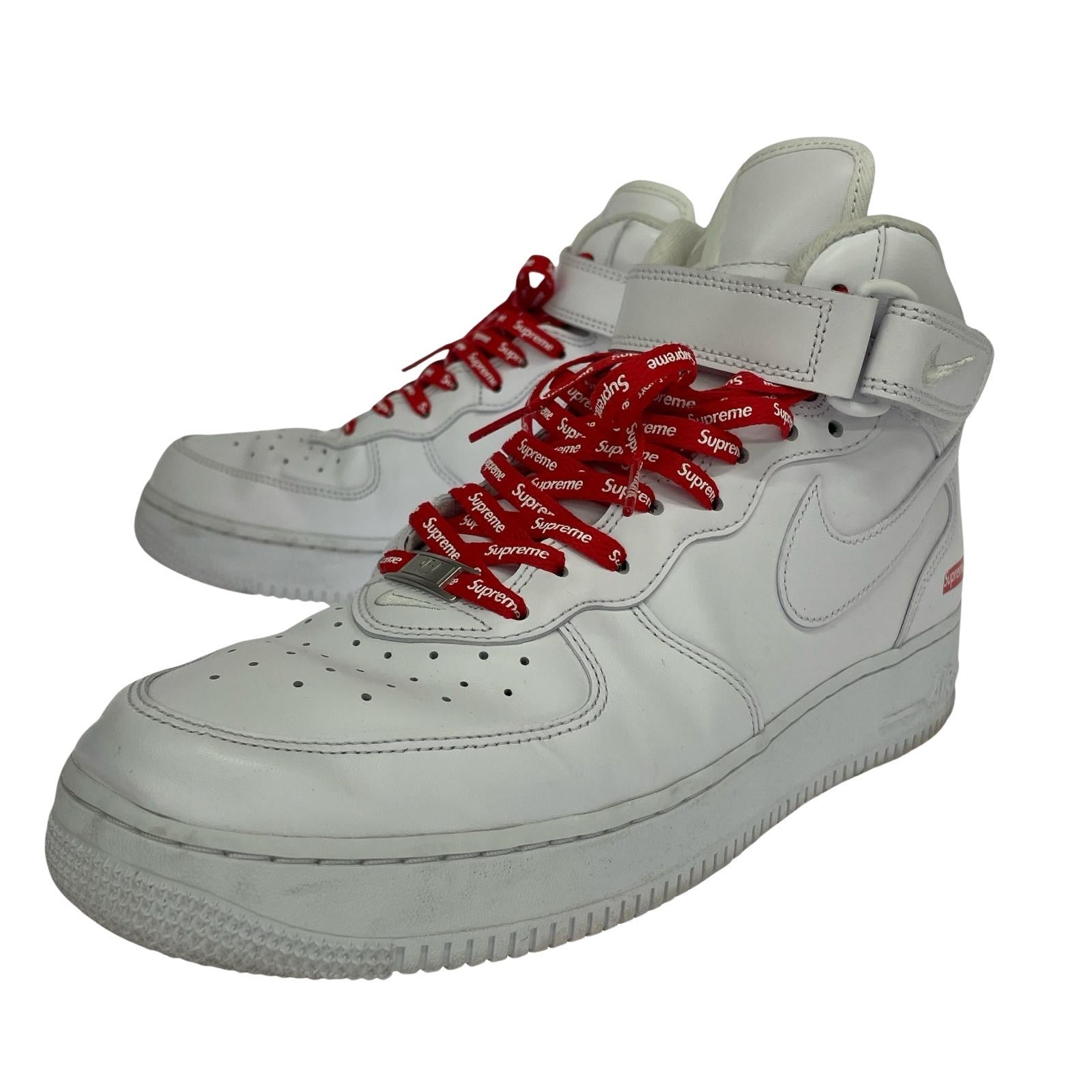 スニーカー × Supreme Air Force 1 Mid WHT 28.5cm (US10 1/2 UK10 EU47) ホワイト