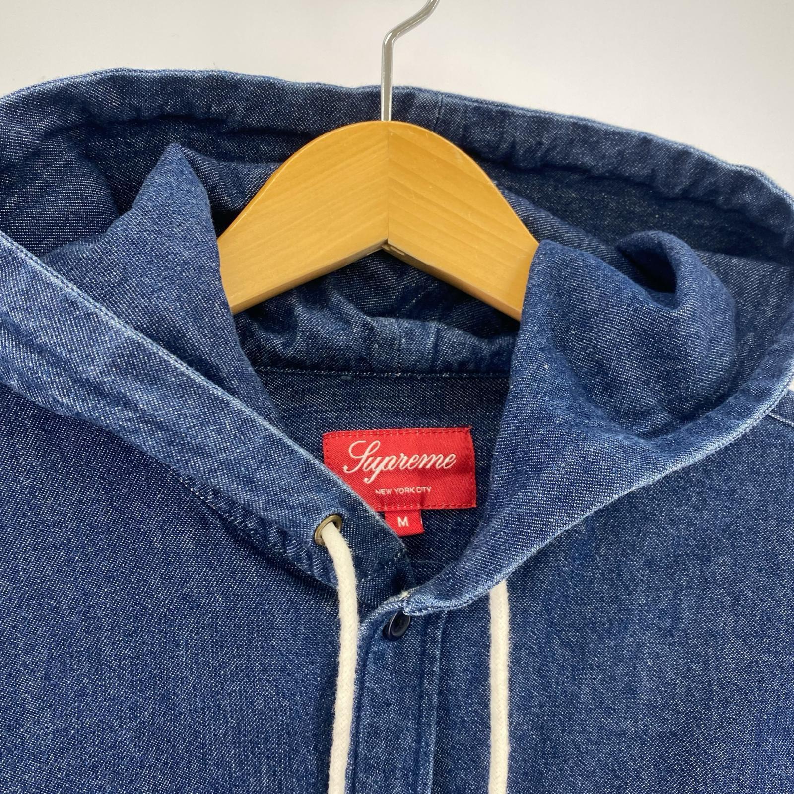 長袖シャツ Hooded Denim Shirt M M