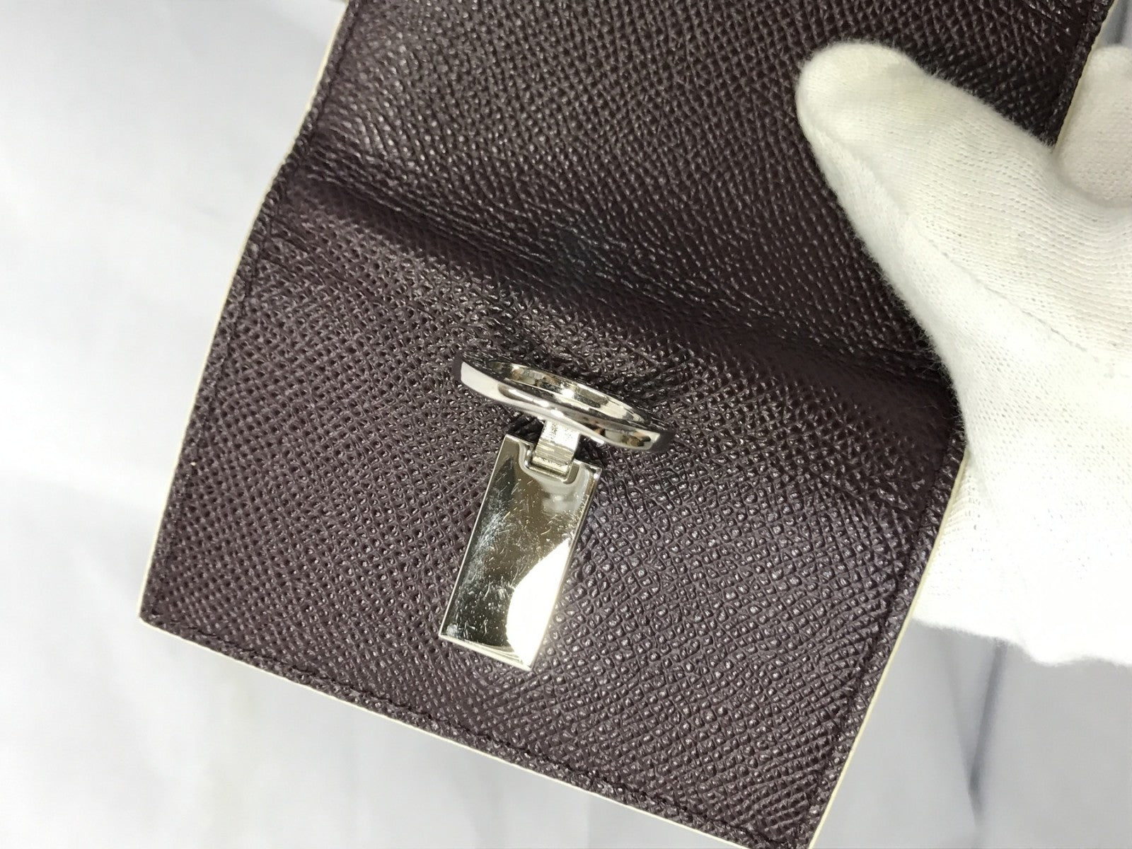 BVLGARI 6連レザーキーケース ブラウン