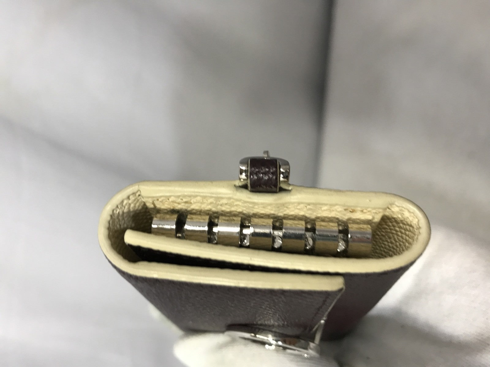 BVLGARI 6連レザーキーケース ブラウン
