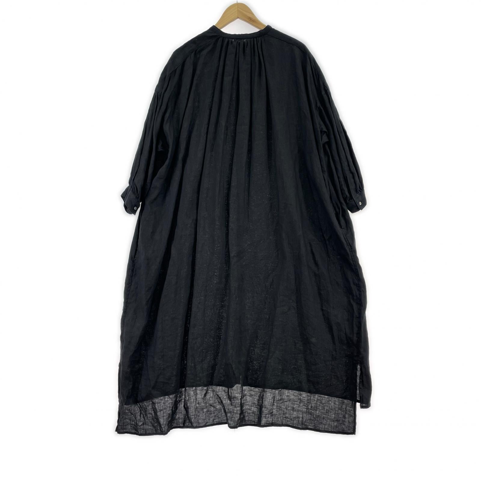 ワンピース universal tissu リネンワンピース BLK ブラック