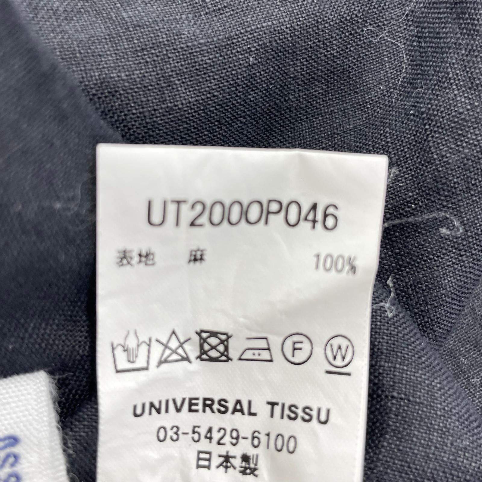 ワンピース universal tissu リネンワンピース BLK ブラック