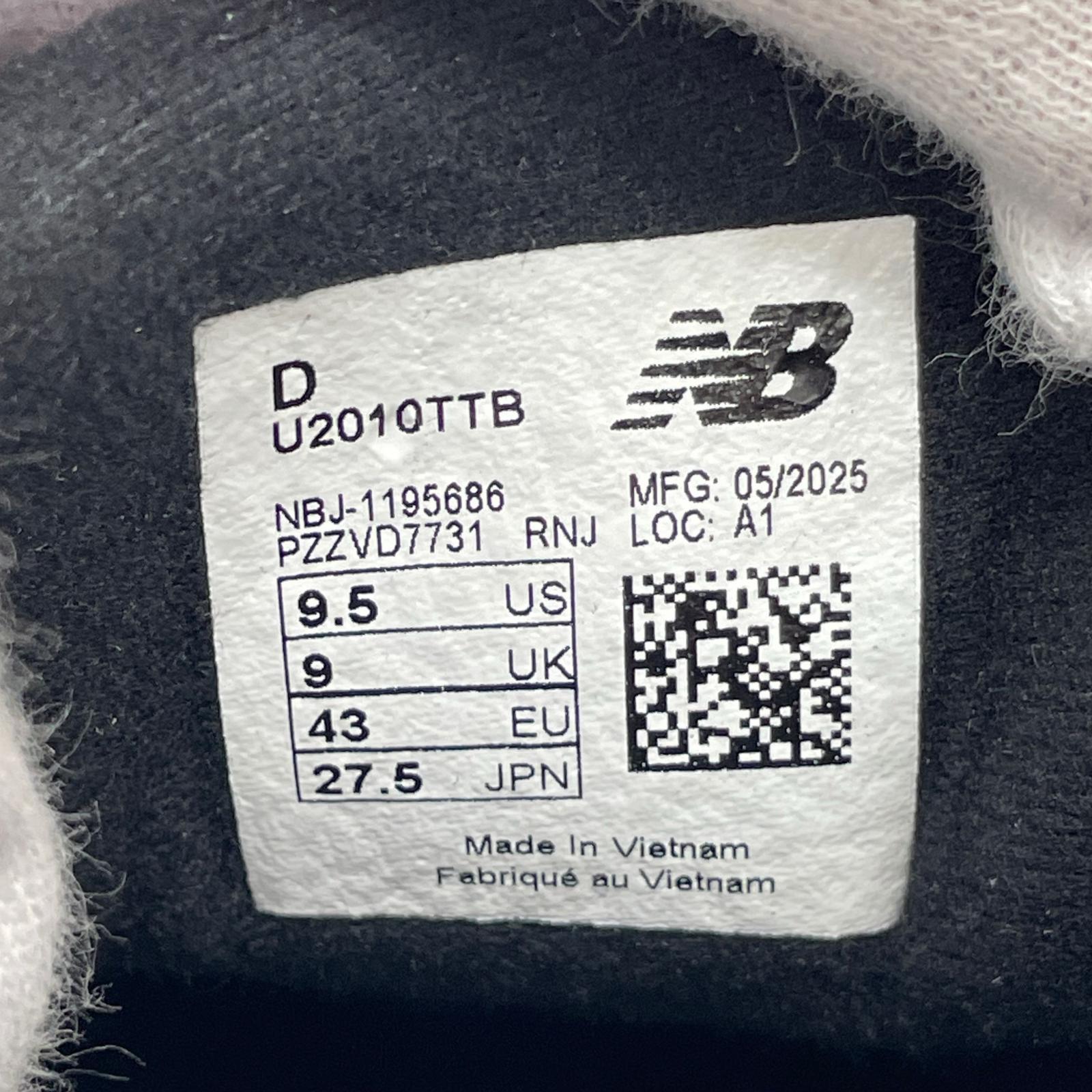スニーカー U2010TTB 黒 (27.5) 27.5cm (US9 1/2 UK9 EU45) ブラック