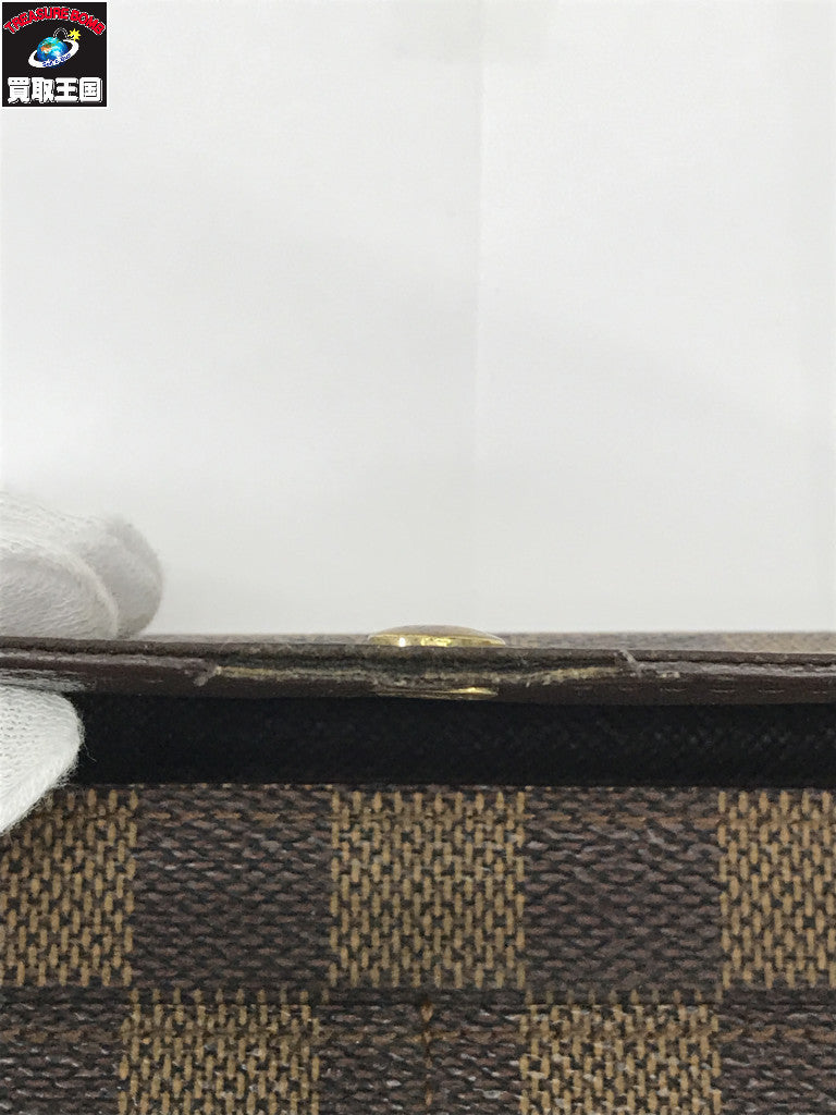 ダミエ ポルトフォイユ サラ 茶 N61742