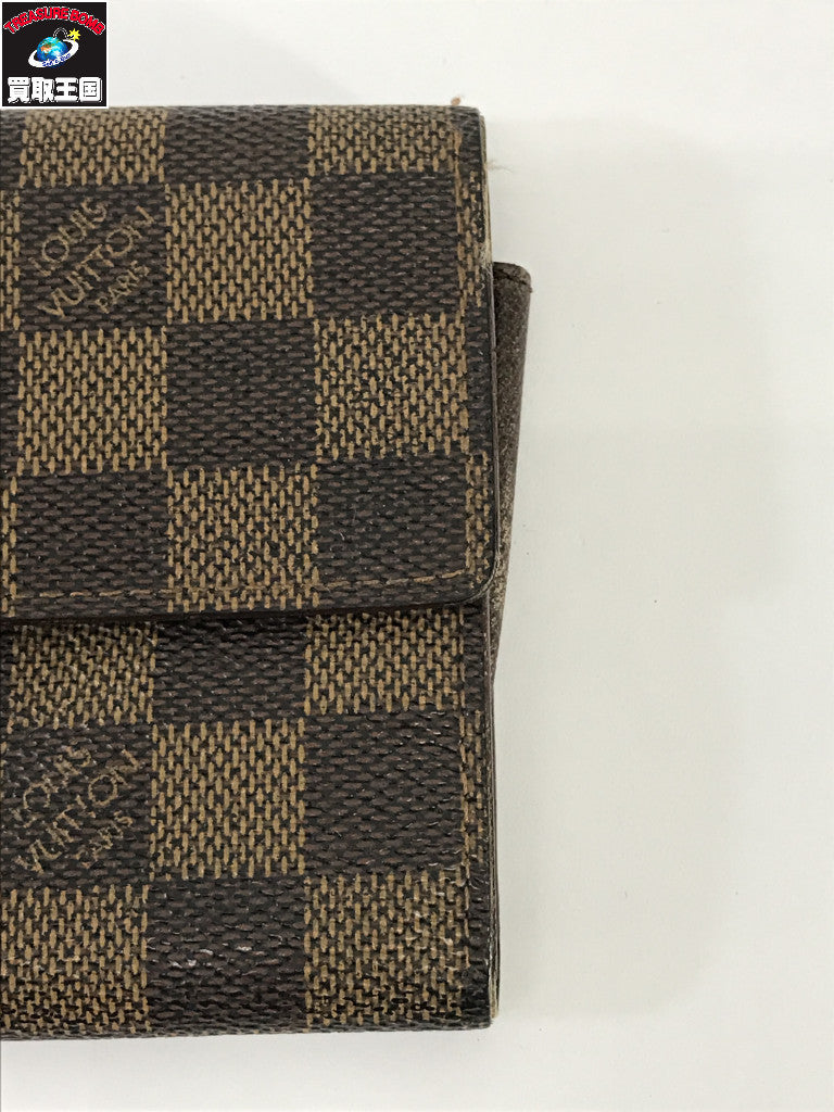 ダミエ ポルトフォイユ サラ 茶 N61742