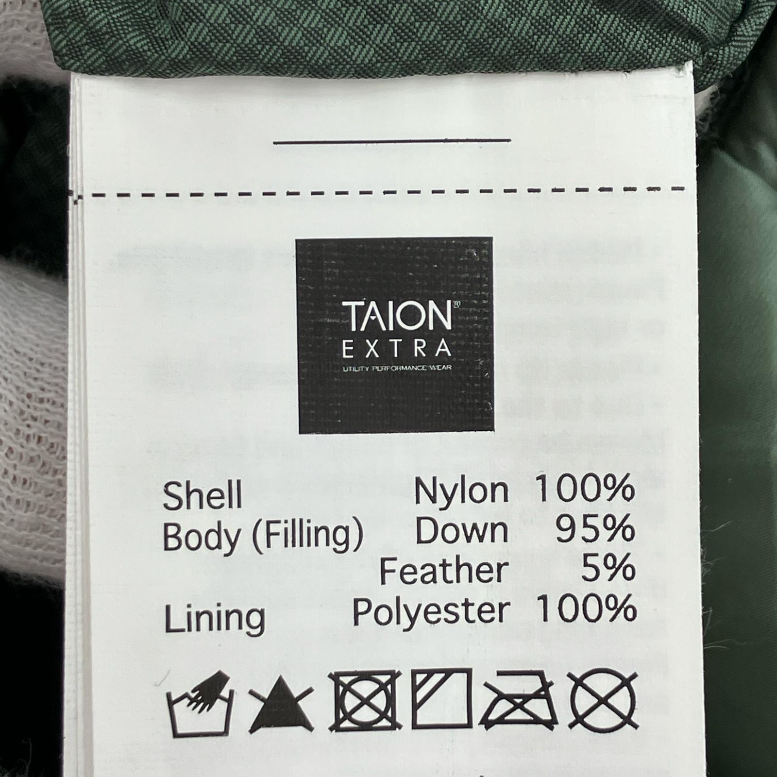 ダウンジャケット TAION S カーキ S