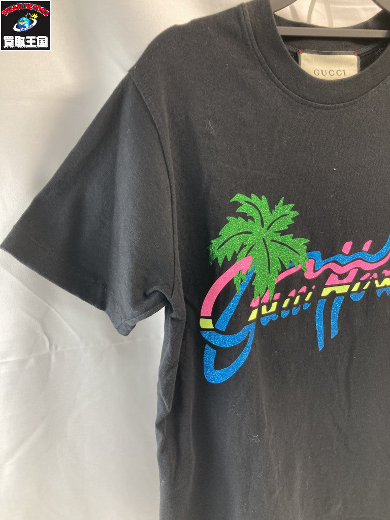 GUCCI Hawaii 半袖Tee/S/黒