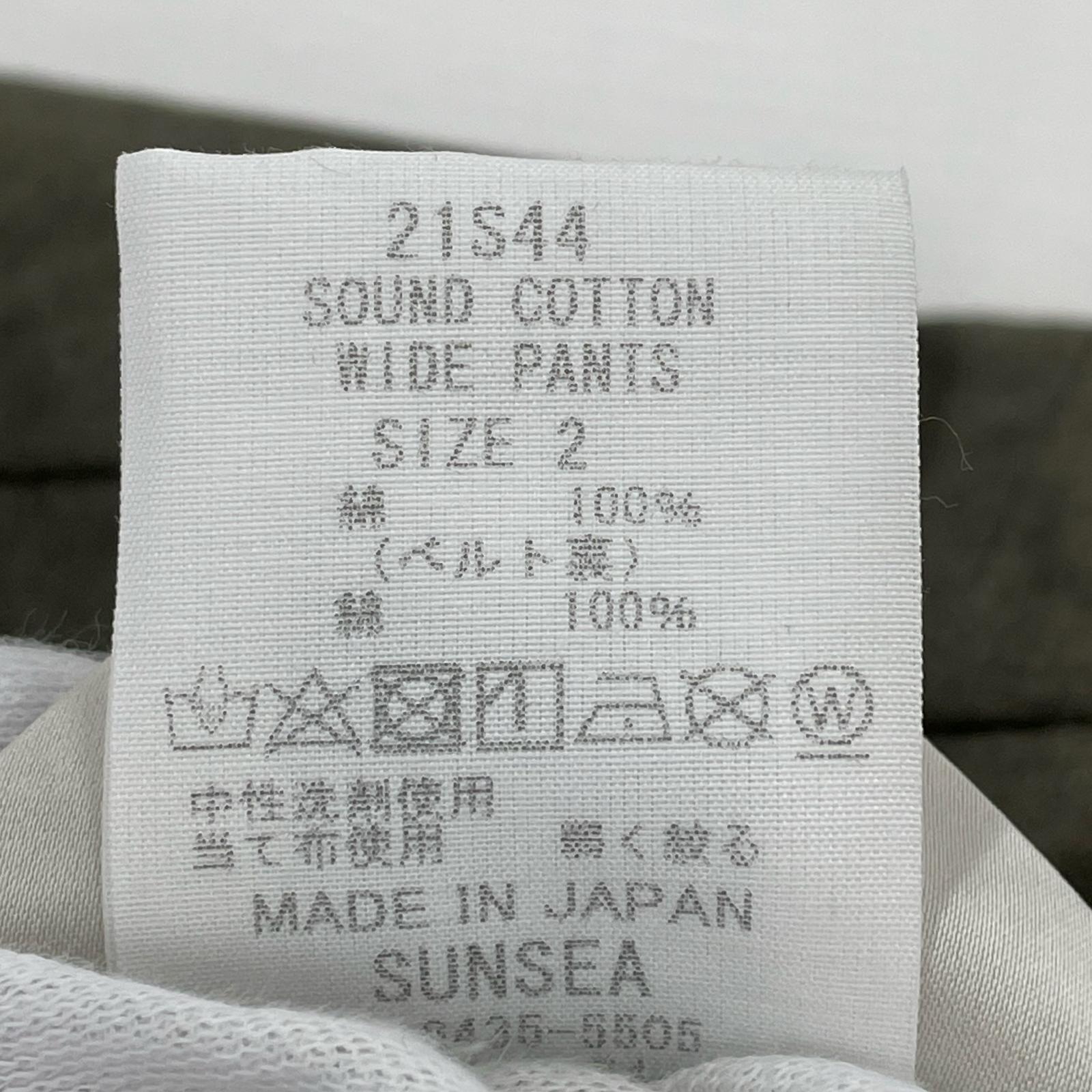 パンツ SOUND COTTON WIDE PANTS カーキ 2 カーキ