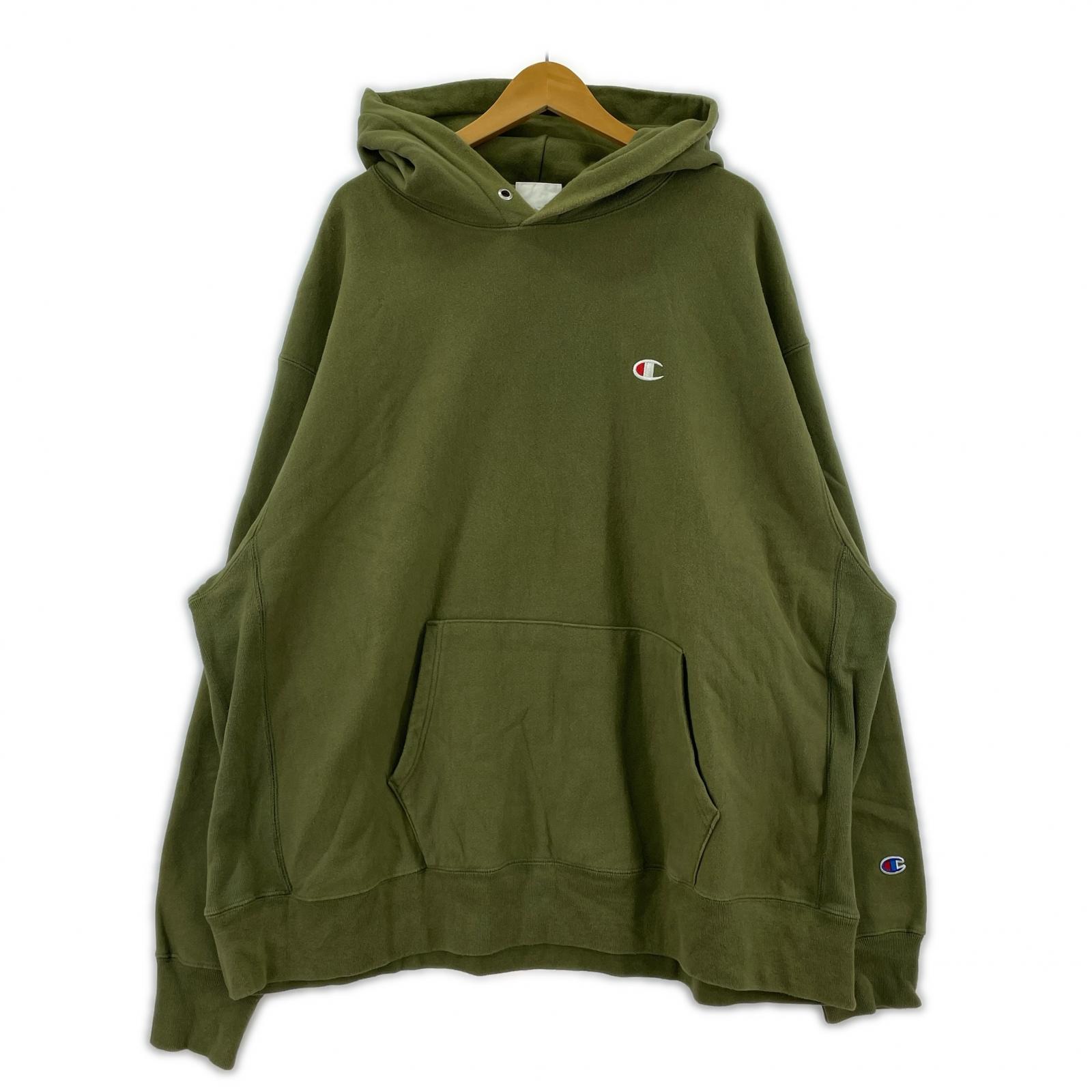 パーカー REVERSE WEAVE 緑 (3XL) グリーン