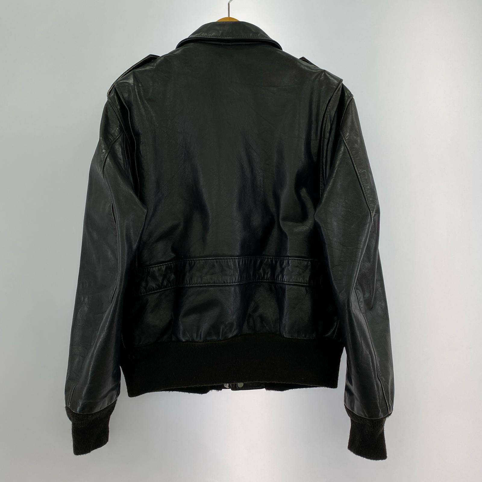 レザージャケット USA製 184SM BLK 40 40 ブラック