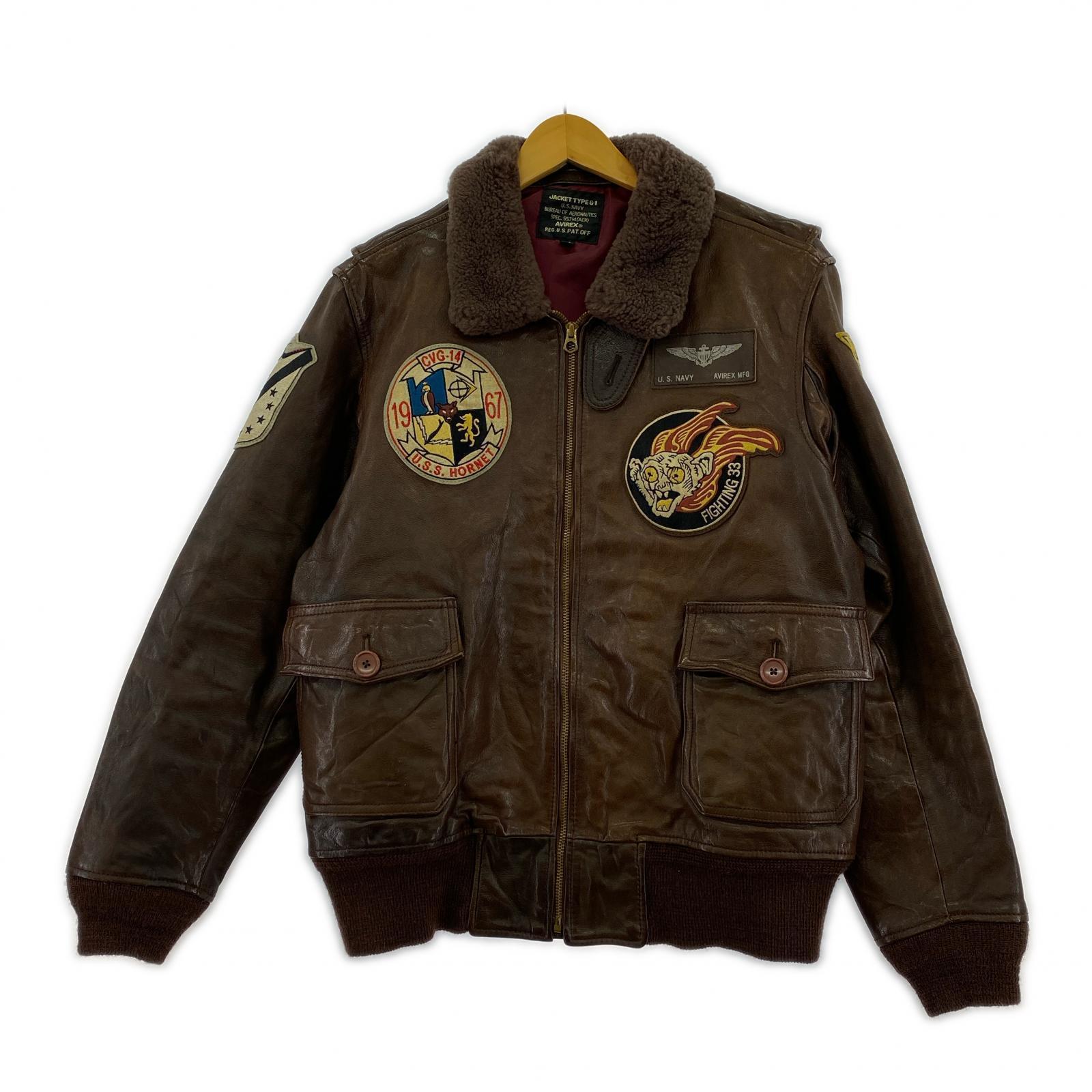 ジャケット G-1 FIGHTING 33 REVIVAL BRW 40 ブラウン