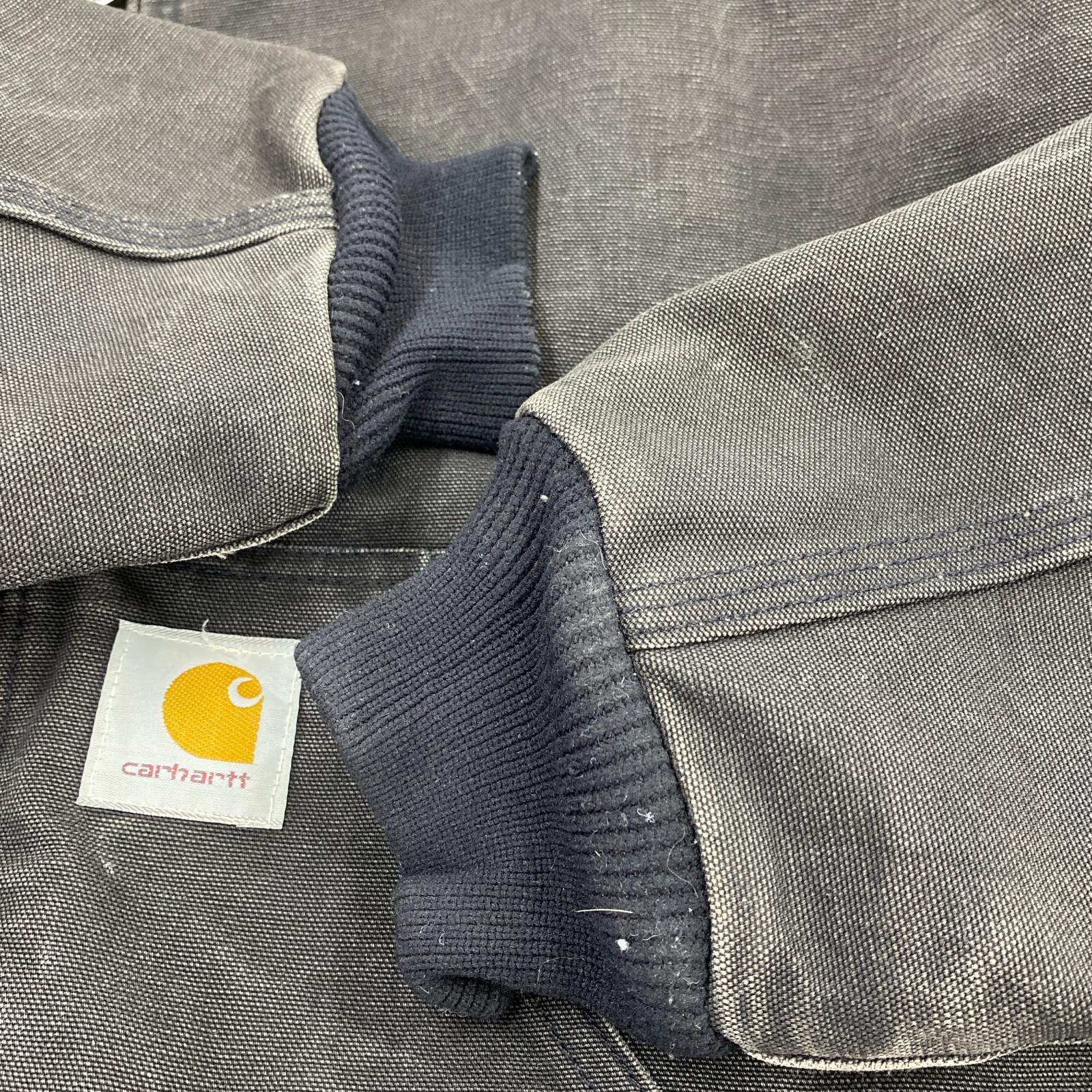 ジャケット Carhartt USA製 企業刺繍 アクティブジャケット 3XL ブラック ブラック