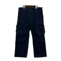 デニムパンツ ×beams plus 別注 カーゴパンツ (W34) ネイビー