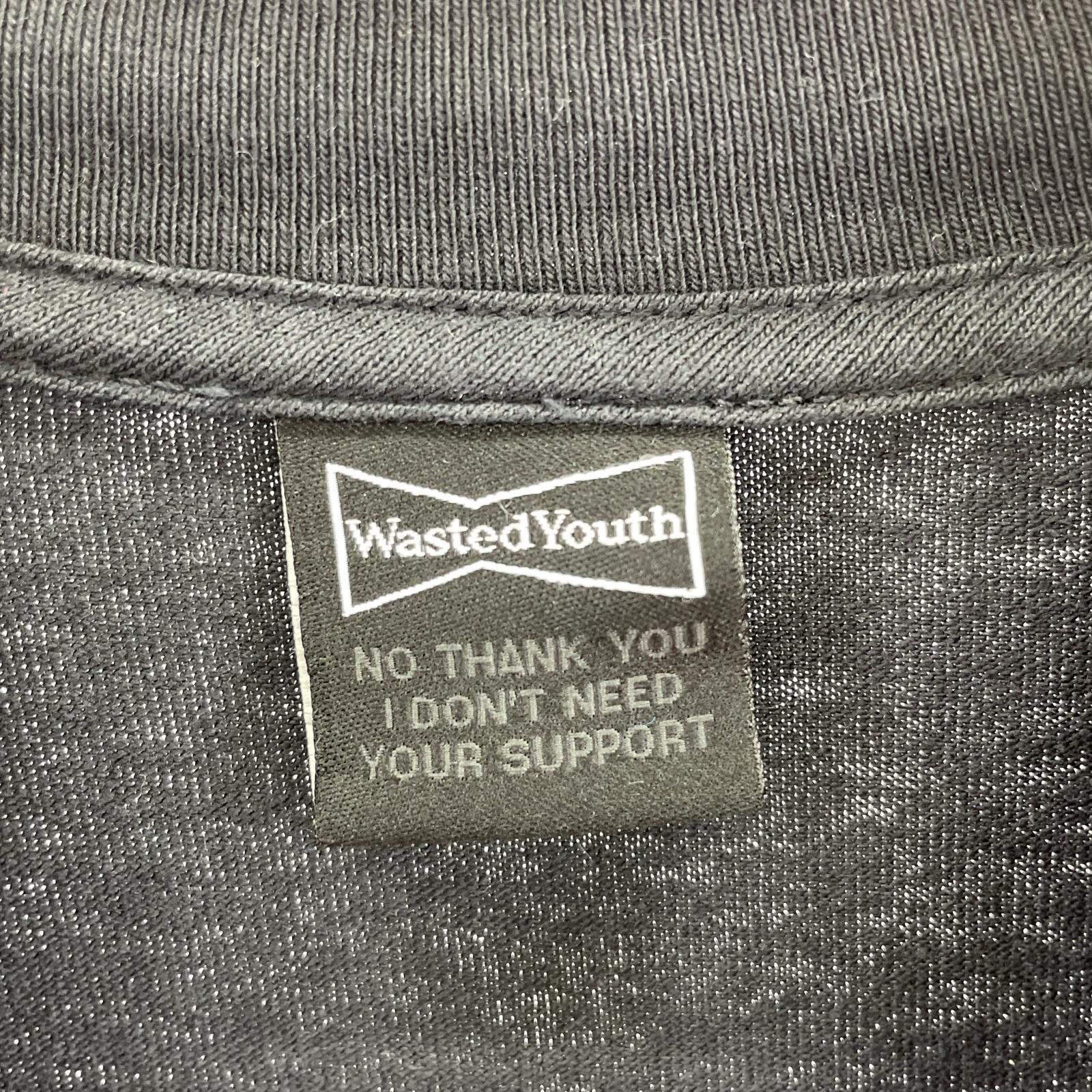 半袖Tシャツ wasted youth カットソー 黒 L ブラック