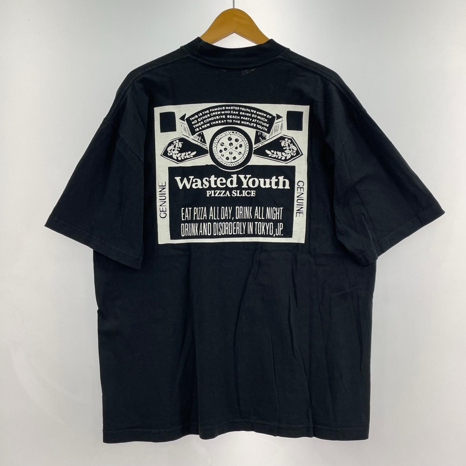 半袖Tシャツ wasted youth カットソー 黒 L ブラック