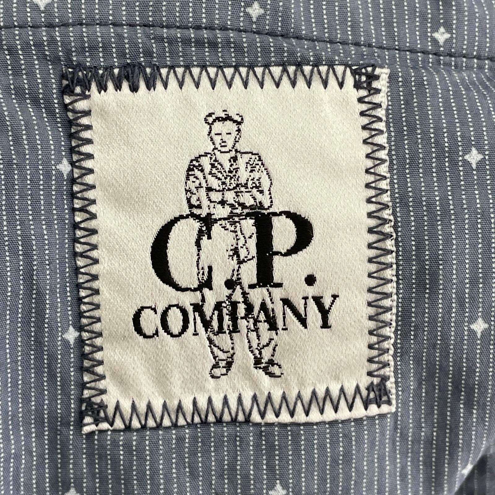 ジャケット C.P.Company 91SS ARCHIVE コットンナイロン 総柄テーラードジャケット 14SCPUZ01782003092 青 (46) 46 ブルー