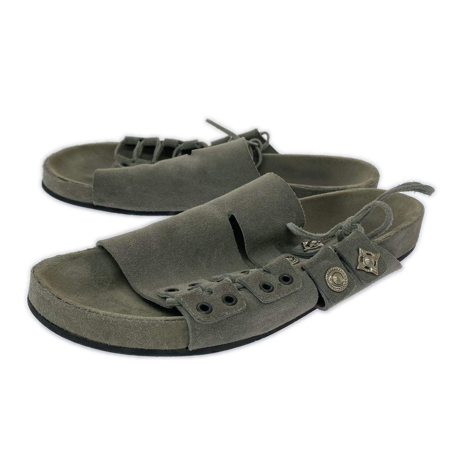 サンダル 22SS AJ755 GREY SUEDE グレー