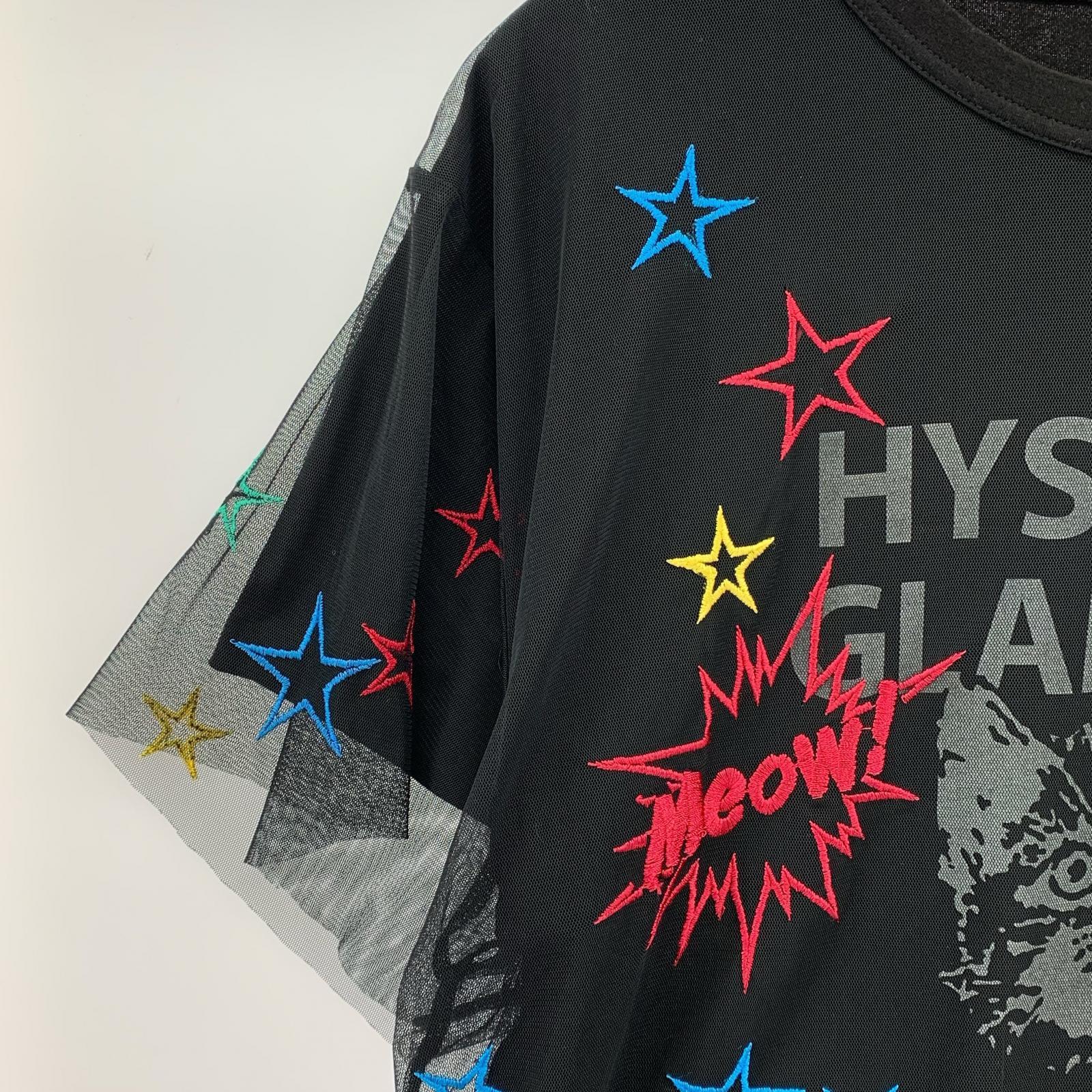 半袖Tシャツ GIRLS JUMP THE MIDNIGHT ビッグTシャツ 黒 (F) フリー ブラック