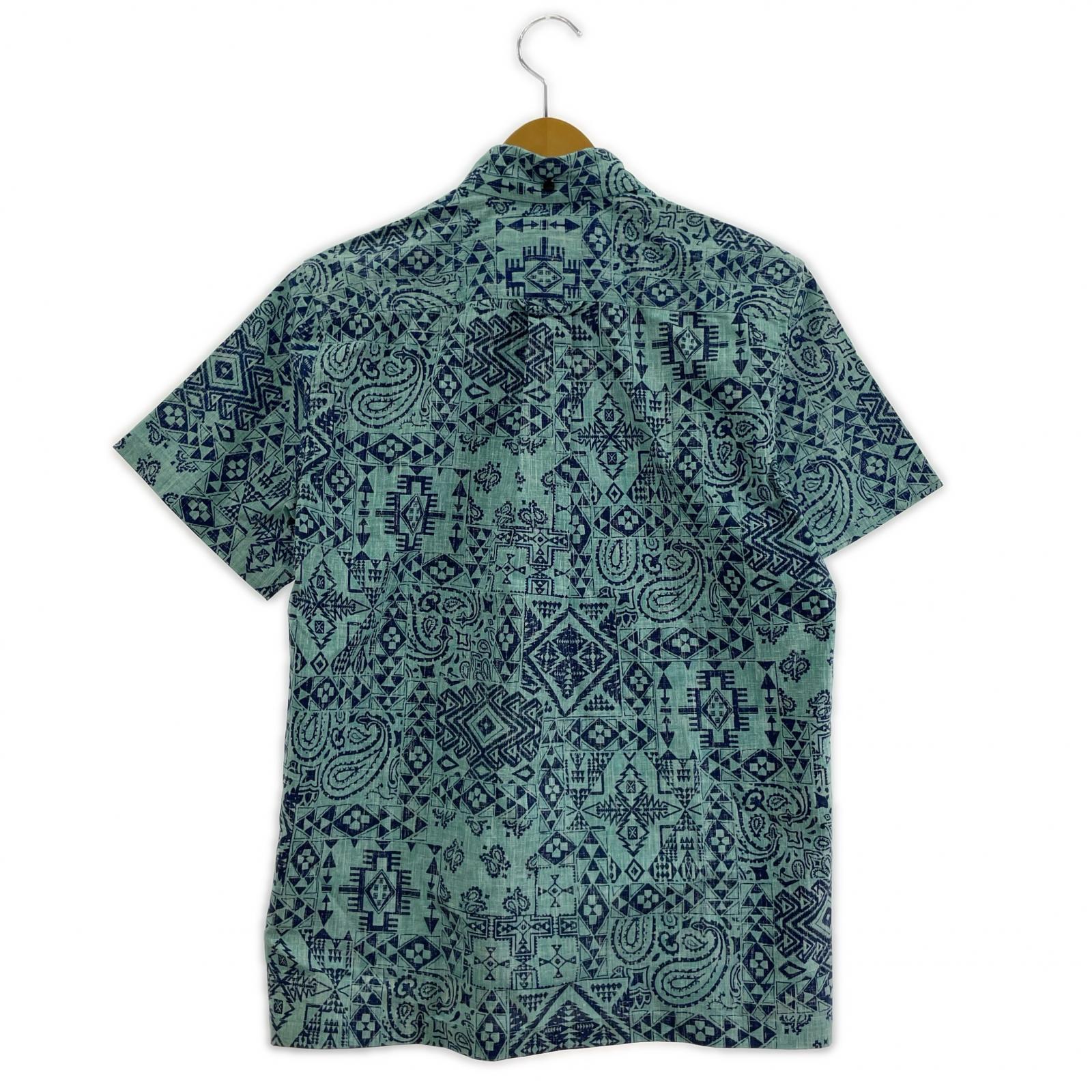 半袖シャツ ×Surf Pendleton ハーフボタン アロハシャツ 水色 (S) S ブルー