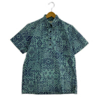 半袖シャツ ×Surf Pendleton ハーフボタン アロハシャツ 水色 (S) S ブルー