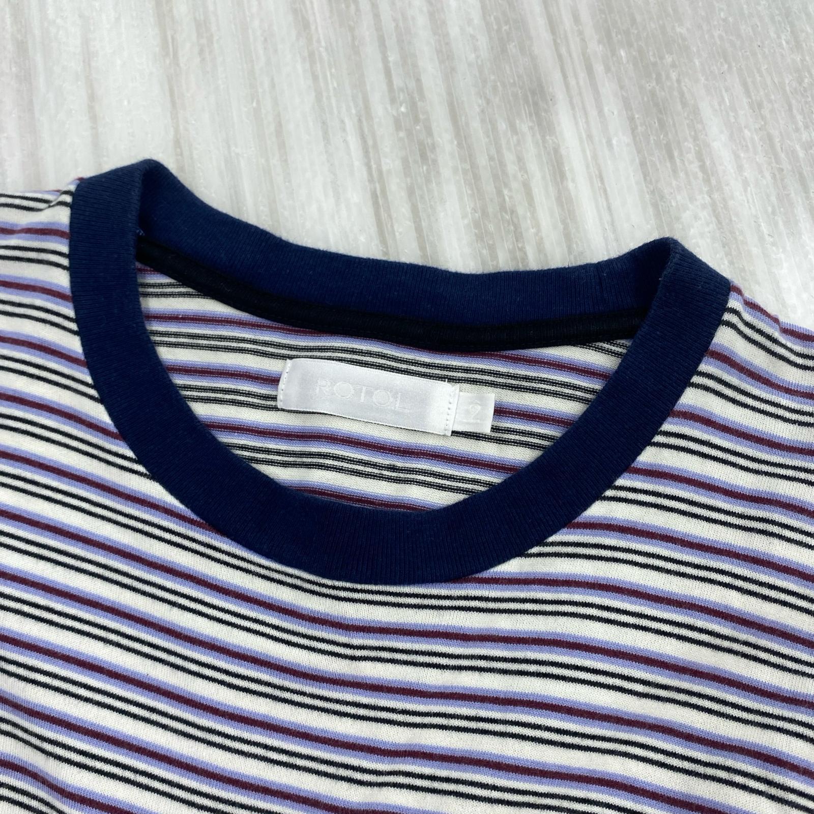 半袖Tシャツ ROTOL ボーダーSSカットソー マルチカラー