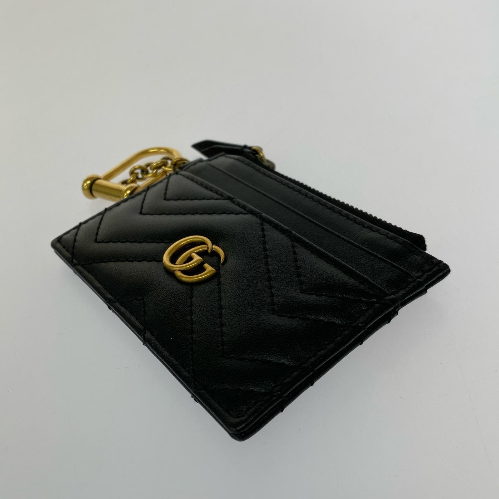 GUCCI ブラックレザー カードケース