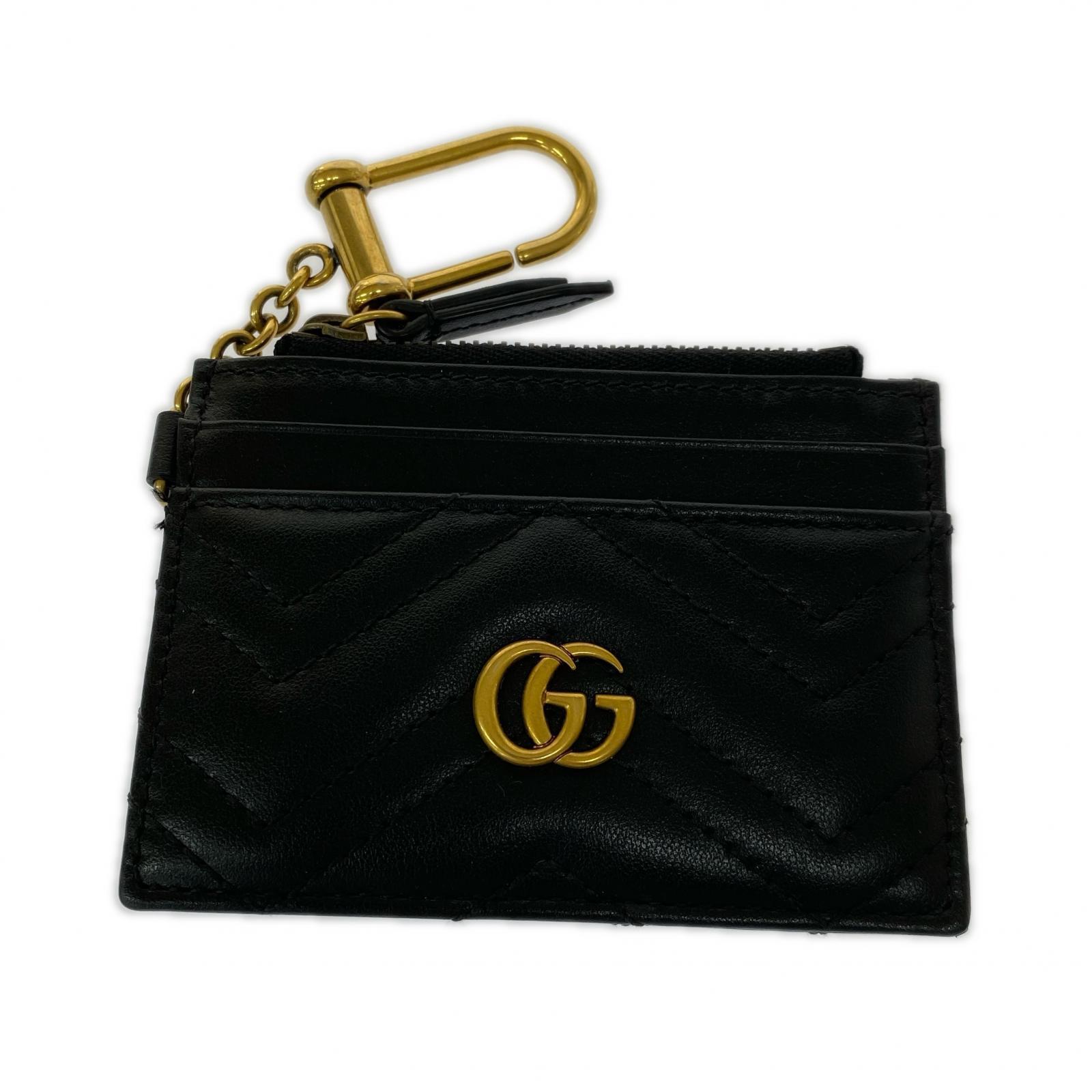 GUCCI ブラックレザー カードケース