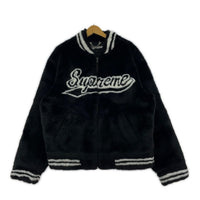 ジャケット 20SS Faux Fur Varsity Jacket BLK L L ブラック