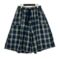 パンツ ichi チェック ワイドパンツ
