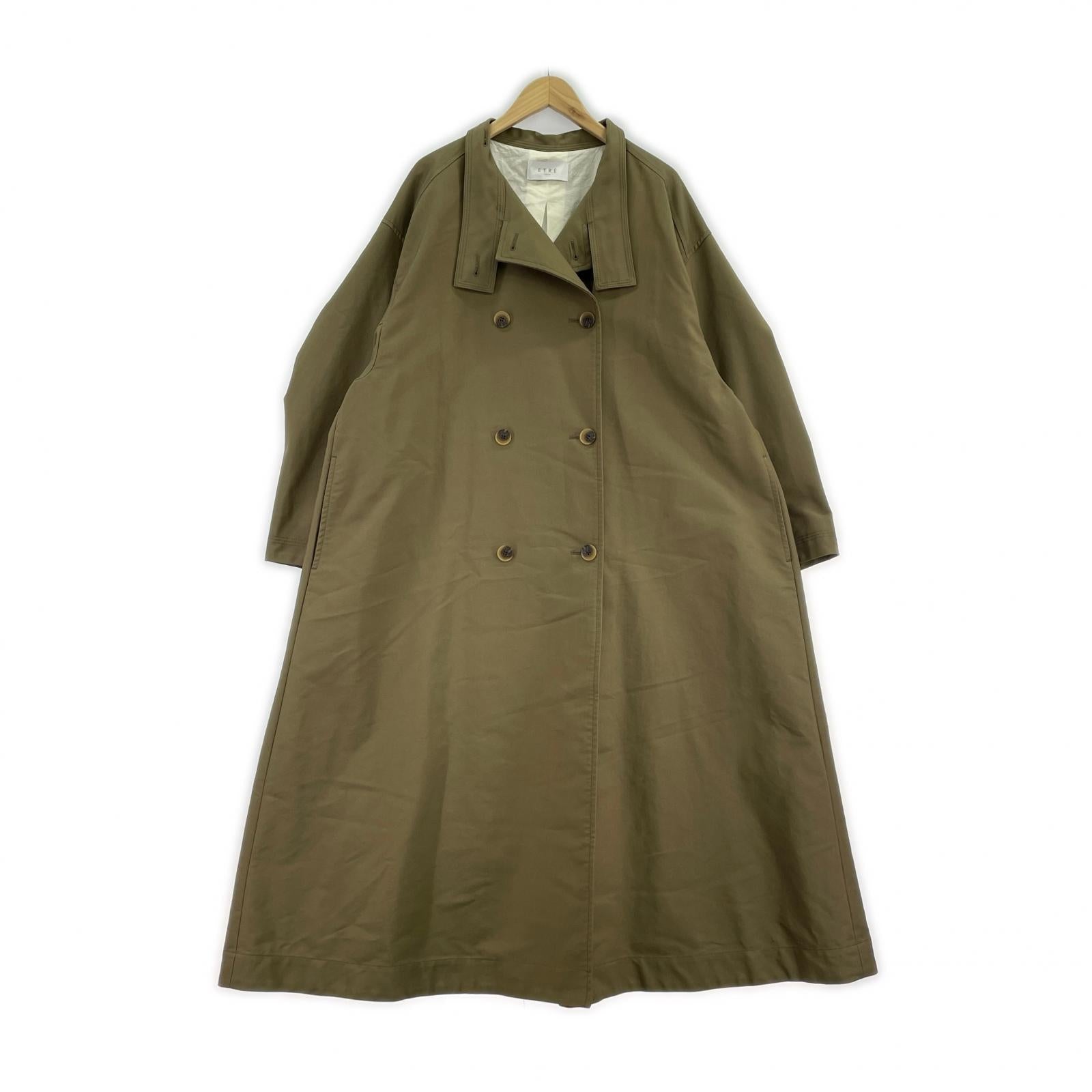 ジャケット ETRE TOKYO スタンドカラーシャツ BWN M カーキ