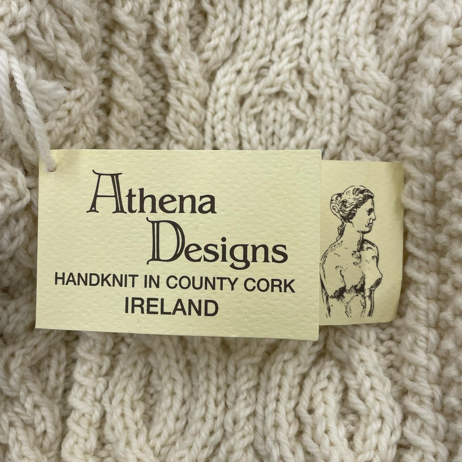 ニット athena designs アランニット (36) ホワイト