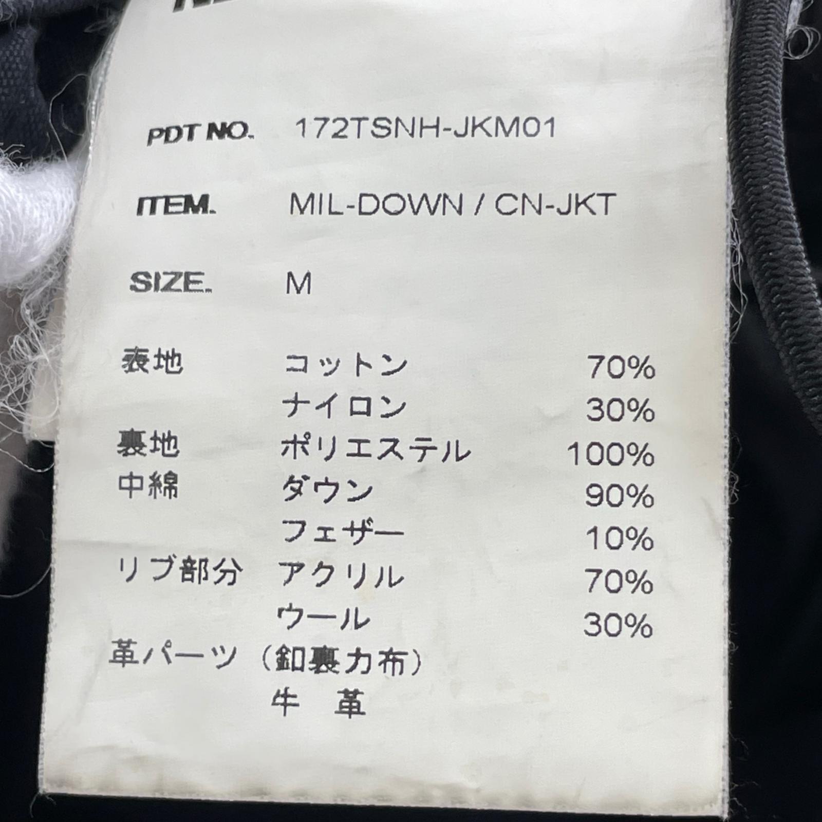 ダウンジャケット NEIGHBORHOOD 17AW MIL-DOWN M ブラック M ブラック