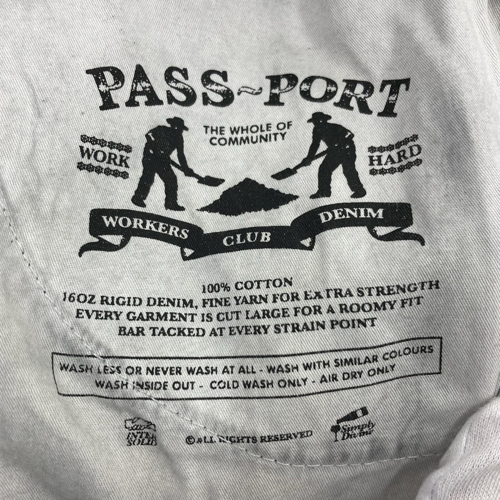 デニムパンツ PASS-PORT BLK 32 ブラック
