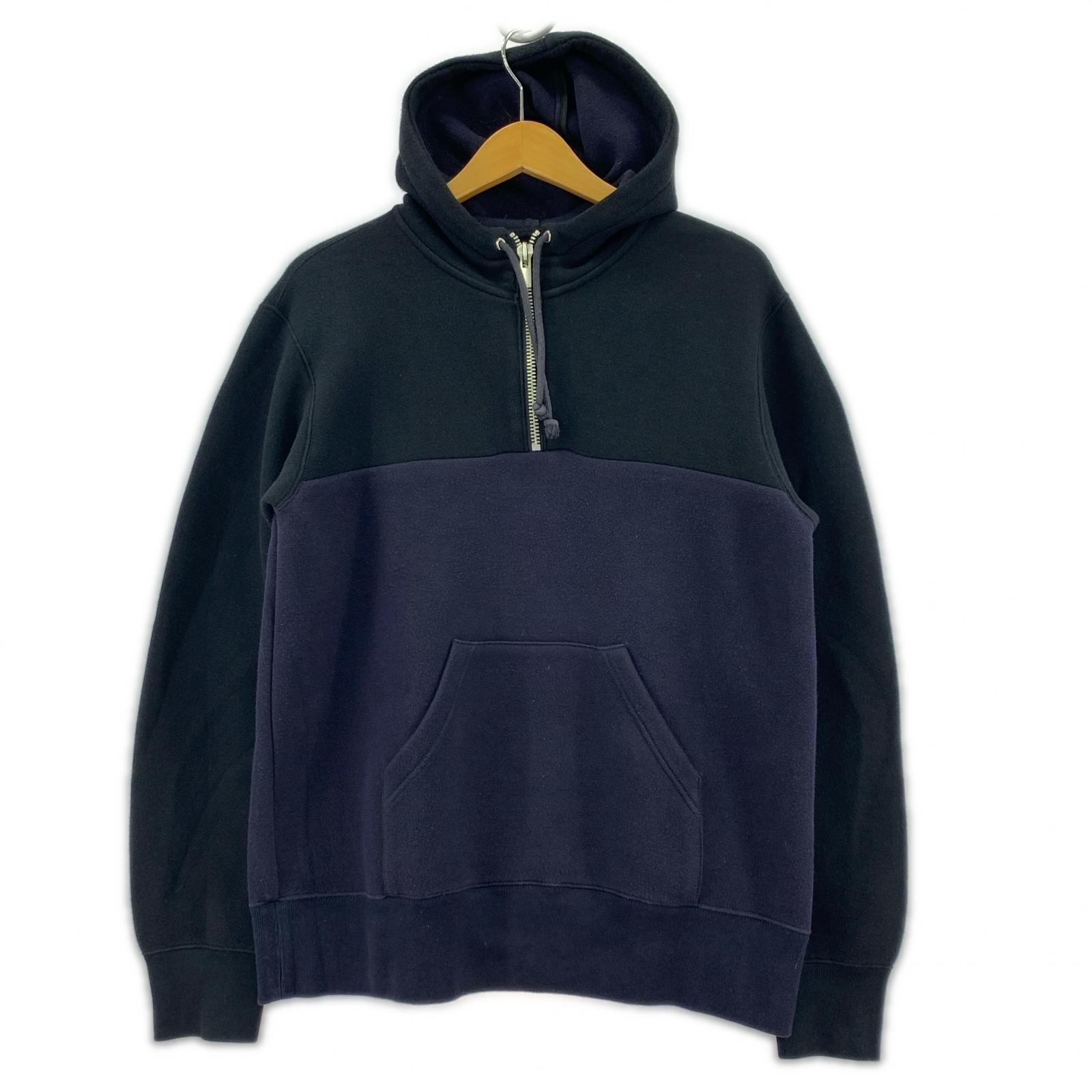 パーカー 17AW/切替ハーフジップ/NYV 1 ネイビー